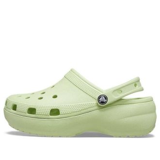 Crocs (WMNS) Sabot cu platformă clasică „Țelină” 206750-335