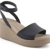 Crocs (WMNS) Sandale cu pană cu curele la gleznă Brooklyn „Black Beige” 209406-07H