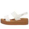 Crocs (WMNS) Sandale cu pană țesute Brooklyn „alb maro” 209977-0WV