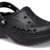 Crocs (WMNS) Sandale de saboți cu căptușire cu platformă Baya „Negru” 208708-001