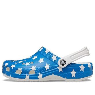Crocs (WMNS) Sandale ușoare confortabile cu imprimare model SUA Albastru Roșu 205974-94S