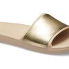 Crocs (WMNS) Sloane Shine Low Slide Minimalist Casual Flat Brown Gold Color Papuci „Brown Gold” 206921-212 Crocs (WMNS) Sloane Shine Low Slide Minimalist Casual Flat Brown Gold Color Papuci „Brown Gold” 206921-212