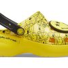 Crocs (WMNS) X Smiley Classic Saboți Talpă groasă Față zâmbitoare nori Sandale Galben Negru 207233-90H Crocs (WMNS) X Smiley Classic Saboți Talpă groasă Față zâmbitoare nori Sandale Galben Negru 207233-90H