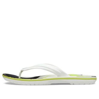 Flip Flops Crocs Crocband „Alb Verde Negru” 206592-94S