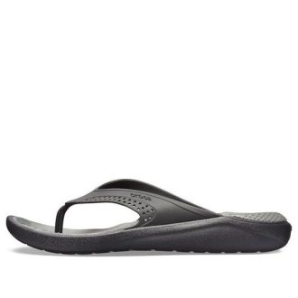 Flip-flops Crocs LiteRide Minimalistic Beach Gri închis 205182-0DD