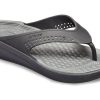Flip-flops Crocs LiteRide Minimalistic Beach Gri închis 205182-0DD