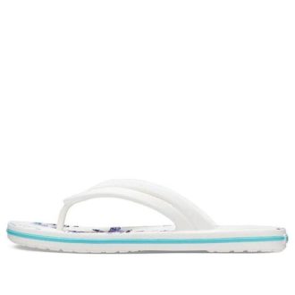 Flip-flops Crocs (WMNS) Crocband Flowers, alb 206101-1C8