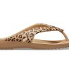 Flip-flops Crocs (WMNS) Kadee ll cu imprimeu leopard maro 206398-98R
