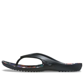 Flip-flops cu imprimeuri Crocs (WMNS) Kadee 2, minimaliste, casual, negru 206866-001