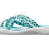 Flip-flops tricotați Crocs (WMNS) Albastru Alb 205728-4DY