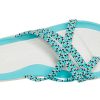 Flip-flops tricotați Crocs (WMNS) Albastru Alb 205728-4DY