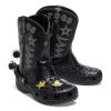 Ghete de cowboy Crocs Classic „Negru” 208695-001