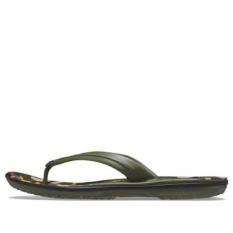 Șlapi Crocs Crocband imprimate „Verde” 205943-30Q
