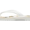 Șlapi Crocs Crocband imprimate „White Tan” 205943-94S