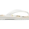 Șlapi Crocs Crocband imprimate „White Tan” 205943-94S