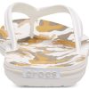 Șlapi Crocs Crocband imprimate „White Tan” 205943-94S