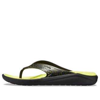 Șlapi Crocs LiteRide „Negru Galben” 205940-060