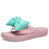 Șlapi Crocs (WMNS) Classic Platform Bow „Pink Teal” 210182-606