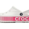 Pantof Crocs Classic Clog, respirabil, anti-alunecare, roz alb 206852-100