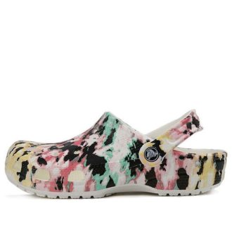 Pantof Crocs Classic Pattern Multicolor Splicing Unisex „Negru Roz Verde” 206479-928