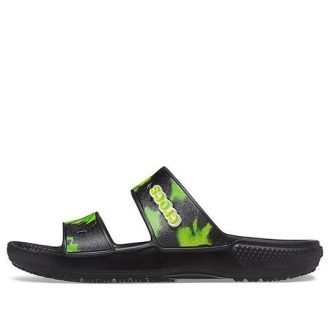 Pantof Crocs Soft Sole Black Green Unisex „Black Green” 207283-0GU