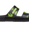 Pantof Crocs Soft Sole Black Green Unisex „Black Green” 207283-0GU
