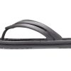 Pantof Flip-flops Crocs (WMNS) cu imprimeu leopard, negru 206490-02W