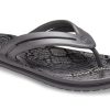 Pantof Flip-flops Crocs (WMNS) cu imprimeu leopard, negru 206490-02W