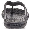 Pantof Flip-flops Crocs (WMNS) cu imprimeu leopard, negru 206490-02W