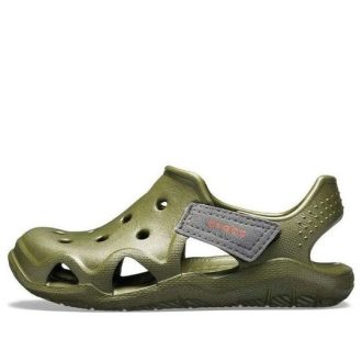 Pantofi Crocs (GS) Swiftwater Wave „Olive Green” 204021-309