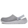 Pantofi Crocs LiteRide Flash Sandale fum gri alb 204592-06J