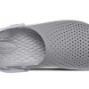 Pantofi Crocs LiteRide Flash Sandale fum gri alb 204592-06J