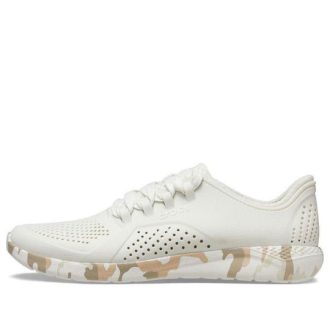 Pantofi Crocs LiteRide Printed Camo Pacer „White Tan” 207286-1CN