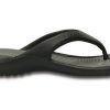 Pantofi Crocs Soft Sole Cozy Flip-flops Unisex Negru Gri 10024-05M