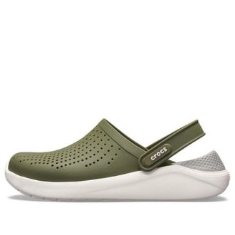 Pantofi de plajă Crocs LiteRide Verde Armată 204592-37P Pantofi de plajă Crocs LiteRide Verde Armată 204592-37P