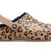 Papuci Crocs Baya Lined Clog Leopard Print 205975-98R