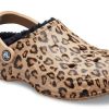 Papuci Crocs Baya Lined Clog Leopard Print 205975-98R
