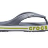 Papuci Crocs Bayaband Flip anti-alunecare, rezistenți la uzură, gri verde, „Grey Green” 205393-0A3