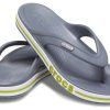 Papuci Crocs Bayaband Flip anti-alunecare, rezistenți la uzură, gri verde, „Grey Green” 205393-0A3