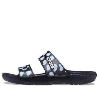 Papuci Crocs Classic Casual Fashion Unisex Black Blue 207680-066