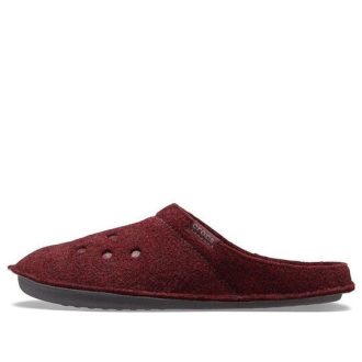 Papuci Crocs Classic Casual Thicken Stay Warm Unisex Vin Roșu 203600-60U