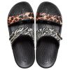 Papuci Crocs Classic Clog Cosy unisex negri multicolori „negri” 207847-0C4