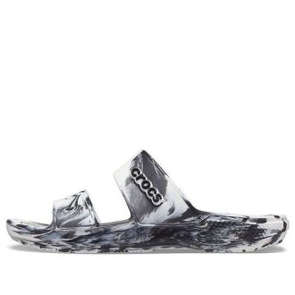 Papuci Crocs Classic Clog Marble Beach Sport Unisex Alb Negru 207701-103
