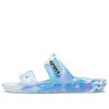 Papuci Crocs Classic Clog Marble Beach unisex, alb, albastru, „alb albastru” 207701-1FK Papuci Crocs Classic Clog Marble Beach unisex, alb, albastru, „alb albastru” 207701-1FK