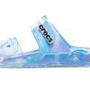 Papuci Crocs Classic Clog Marble Beach unisex, alb, albastru, „alb albastru” 207701-1FK Papuci Crocs Classic Clog Marble Beach unisex, alb, albastru, „alb albastru” 207701-1FK