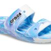 Papuci Crocs Classic Clog Marble Beach unisex, alb, albastru, „alb albastru” 207701-1FK Papuci Crocs Classic Clog Marble Beach unisex, alb, albastru, „alb albastru” 207701-1FK