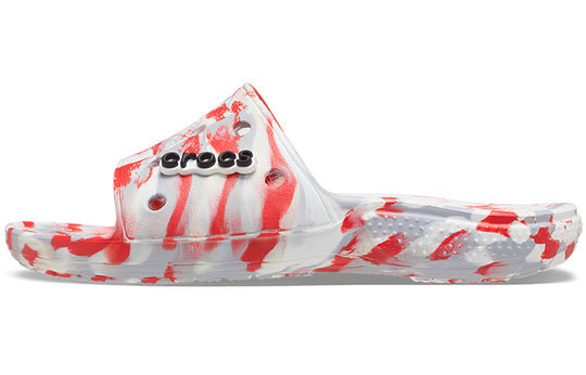 Papuci Crocs Classic Clog Marble Beach Unisex Roșu Alb „Red White” 206879-884 Papuci Crocs Classic Clog Marble Beach Unisex Roșu Alb „Red White” 206879-884