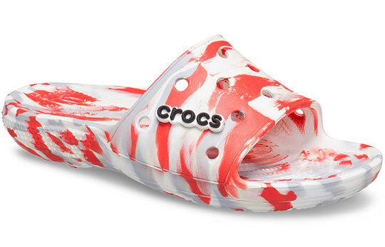 Papuci Crocs Classic Clog Marble Beach Unisex Roșu Alb „Red White” 206879-884 Papuci Crocs Classic Clog Marble Beach Unisex Roșu Alb „Red White” 206879-884