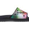 Papuci crocs colorați casual unisex multicolori negri 207557-0C4