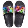 Papuci crocs colorați casual unisex multicolori negri 207557-0C4